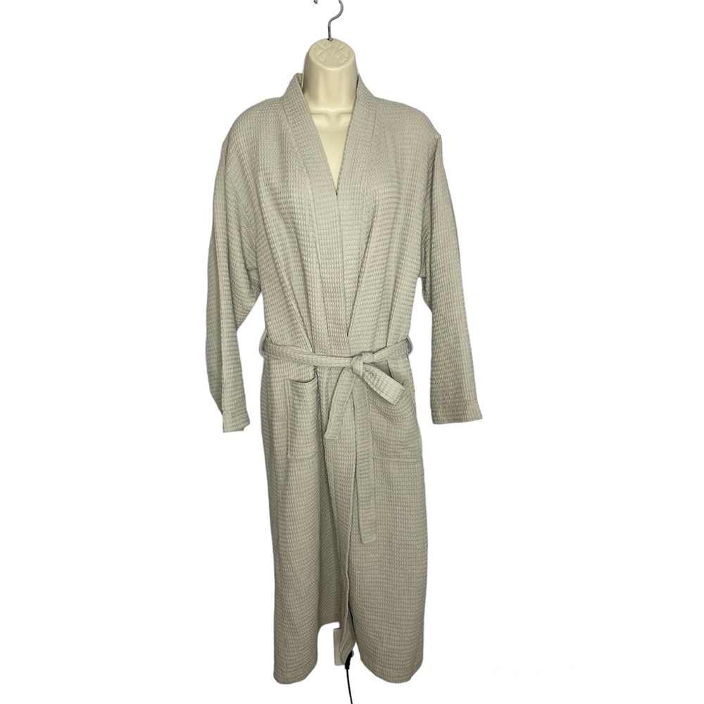 Kassatex New York Hotel Kimono Waffle Knit  Robes Cotton Unisex Self Tie